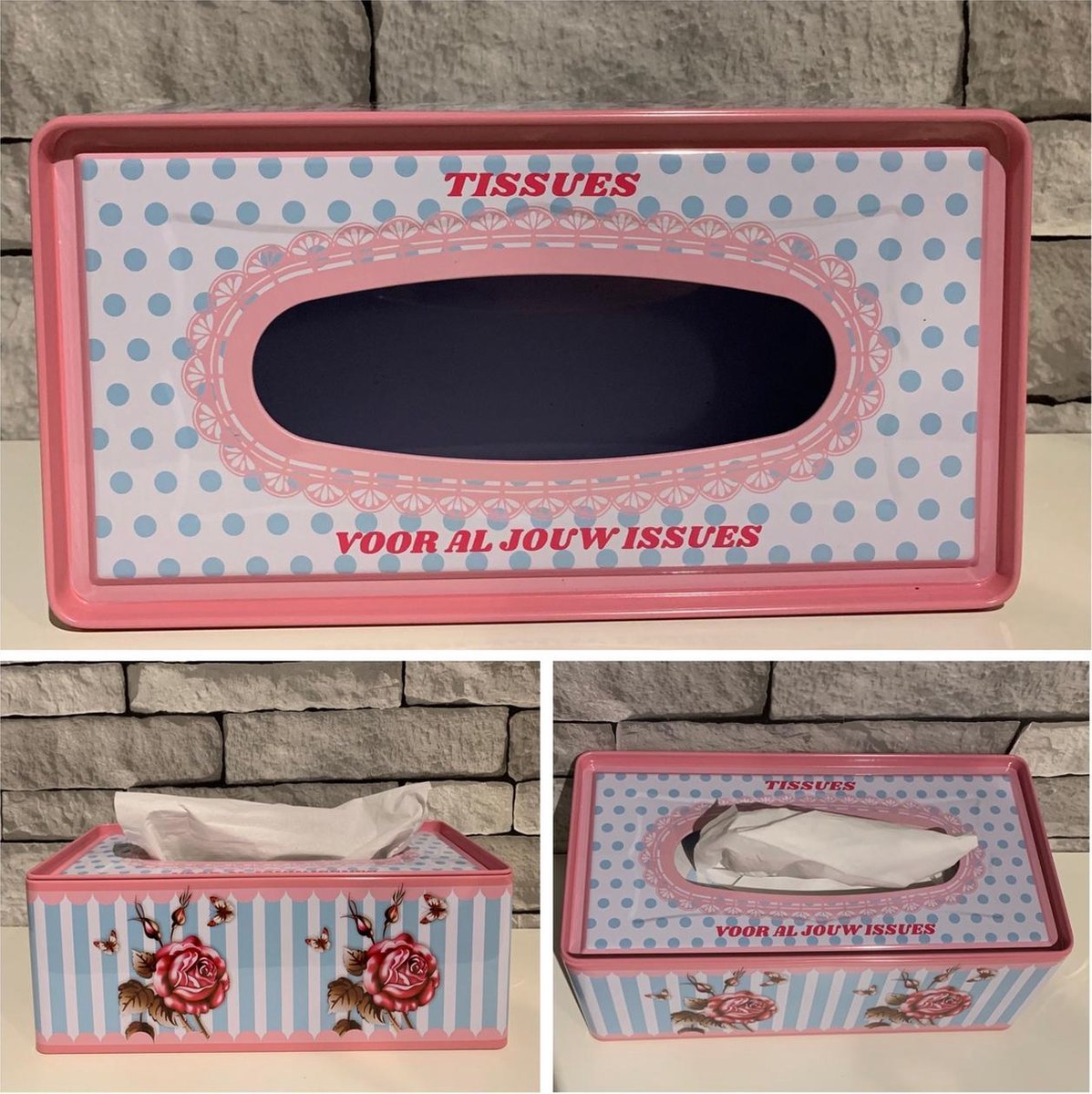 Tissue box Tissues voor al jouw issues | Persoonlijk kado